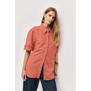NEW AJE. tropez short sleeve shirt in honey